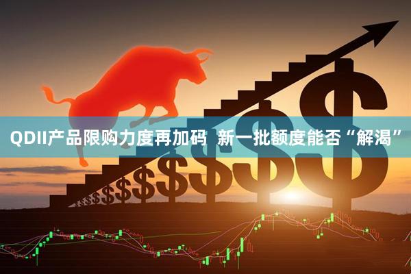 QDII产品限购力度再加码  新一批额度能否“解渴”